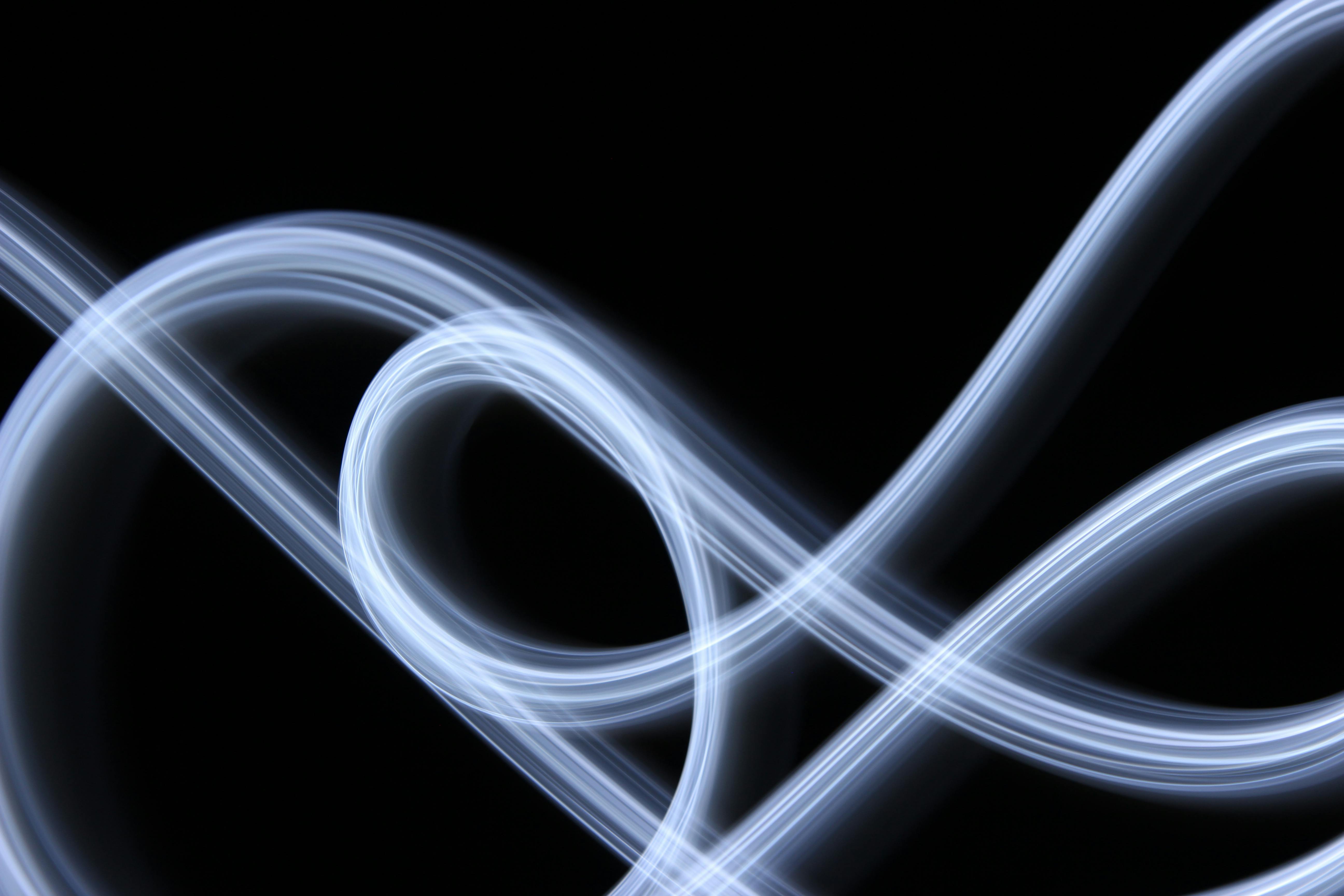 Free stock photo of black and white, light painting