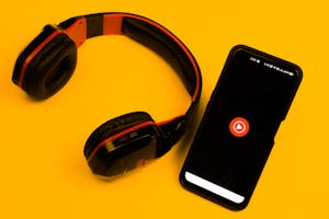 Youtube Music - Stream Songs and Music Videos app on the display of smartphone or tablet