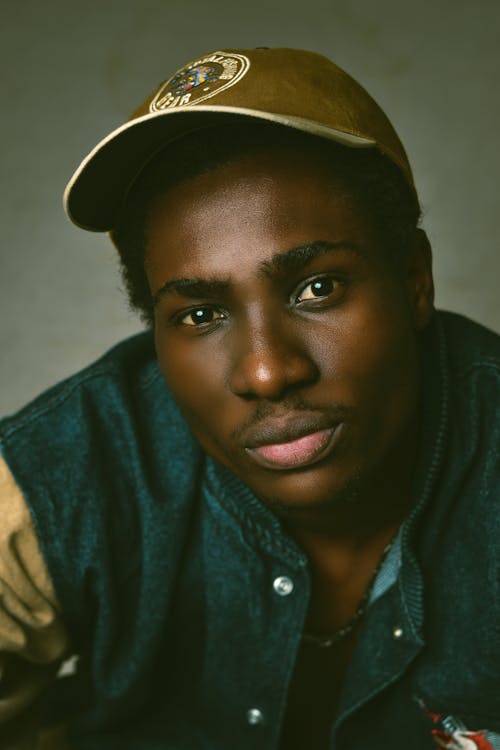 Man in Cap Posing