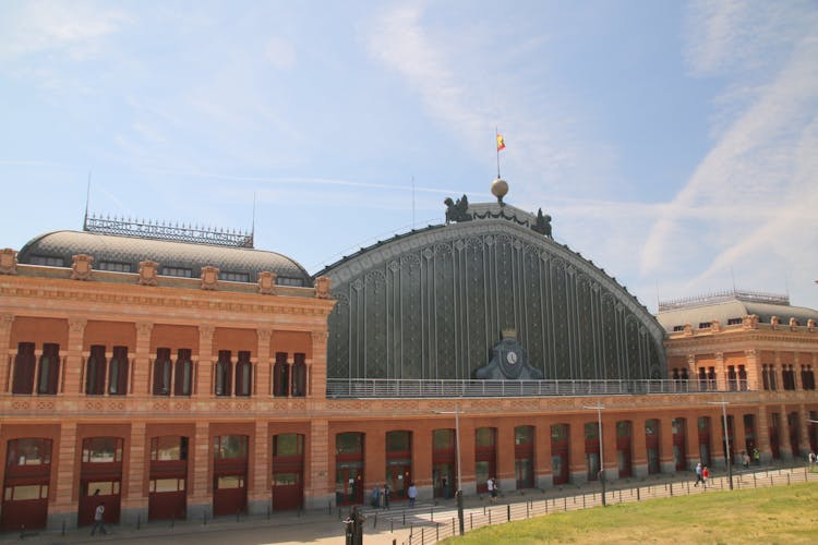 Facade Of The Madrid Atocha Railway Station, Madrid, Spain 