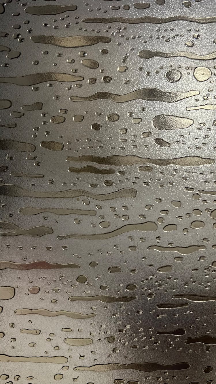 Water On A Metal Surface 