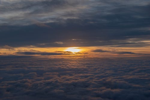 Clouds on Sky at Sunset