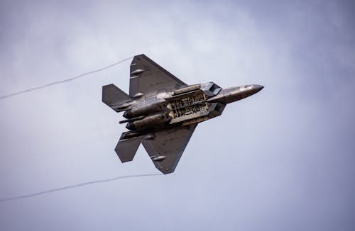 Ilmainen kuvapankkikuva tunnisteilla armeija, F-22 Raptor, ilma