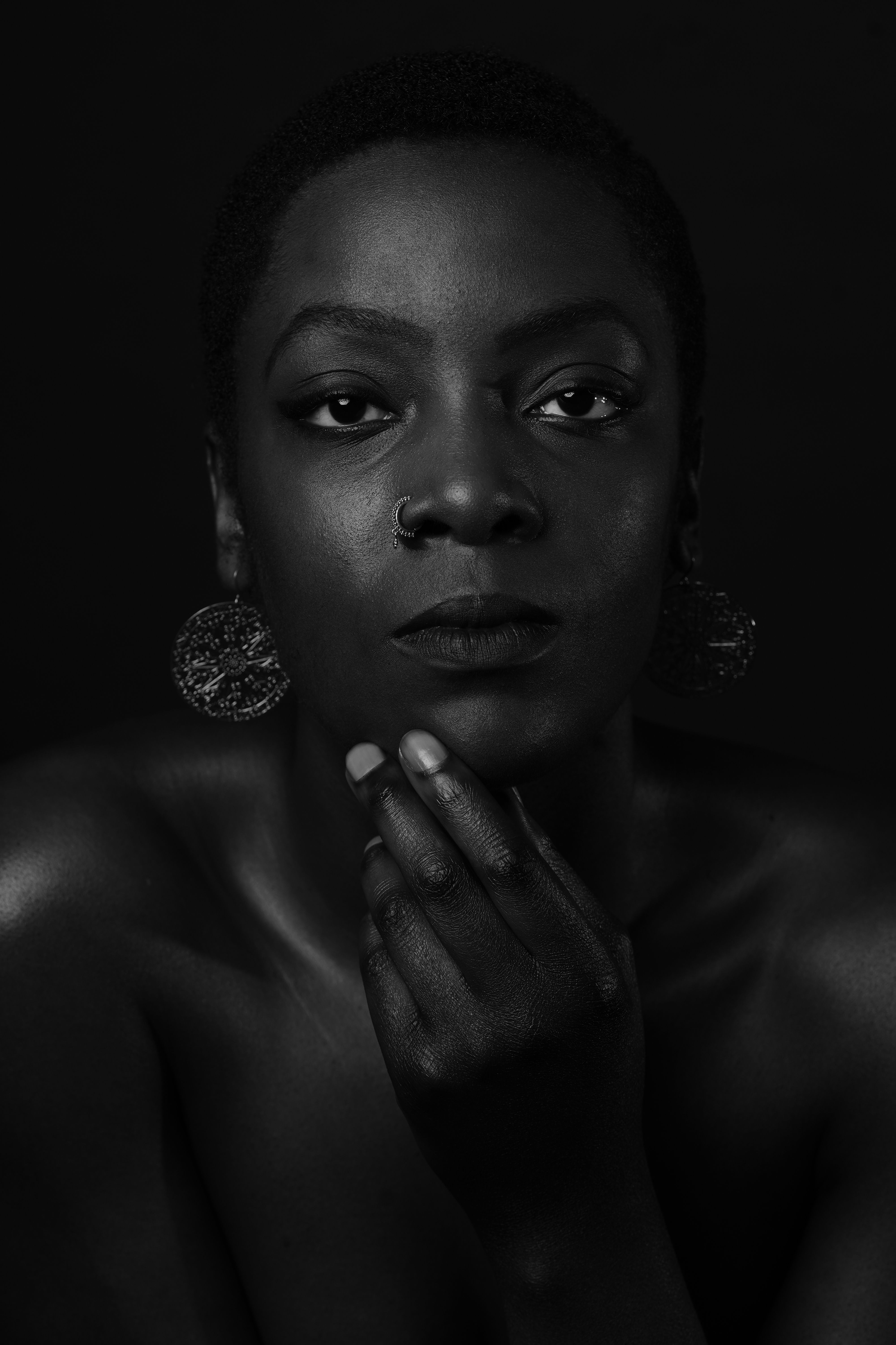 Black and White Portrait of a Woman · Free Stock Photo