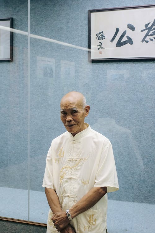 A Man Wearing Traditional Clothes 