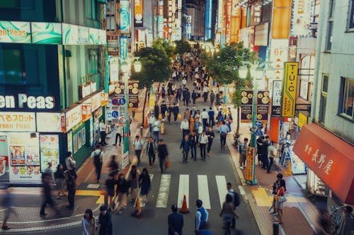 Pedestrians in Downtown