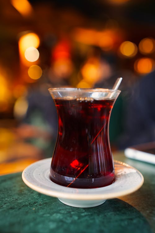 A Tea Served in a Restaurant