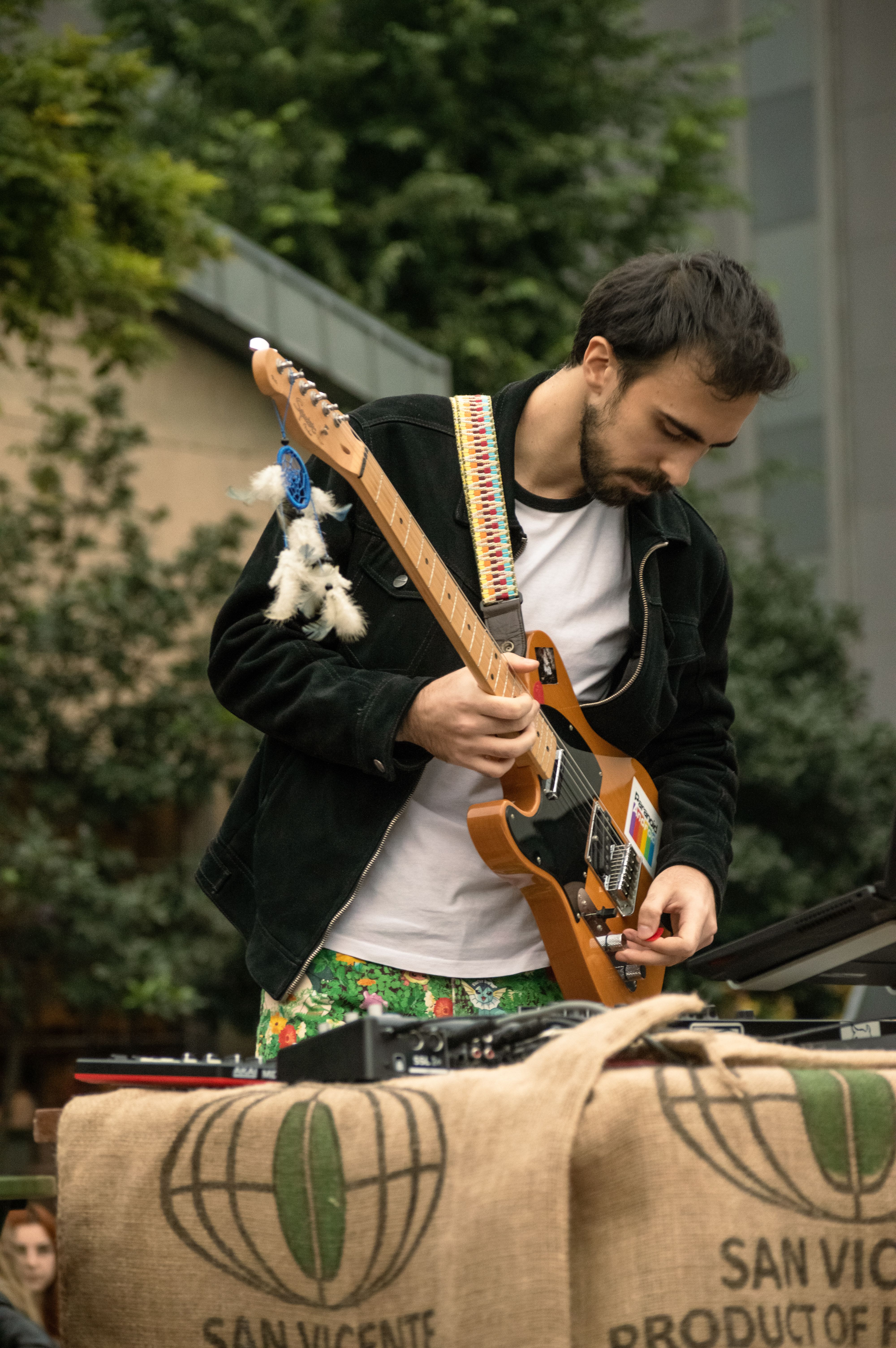 Man Playing on Guitar on the Street · Free Stock Photo
