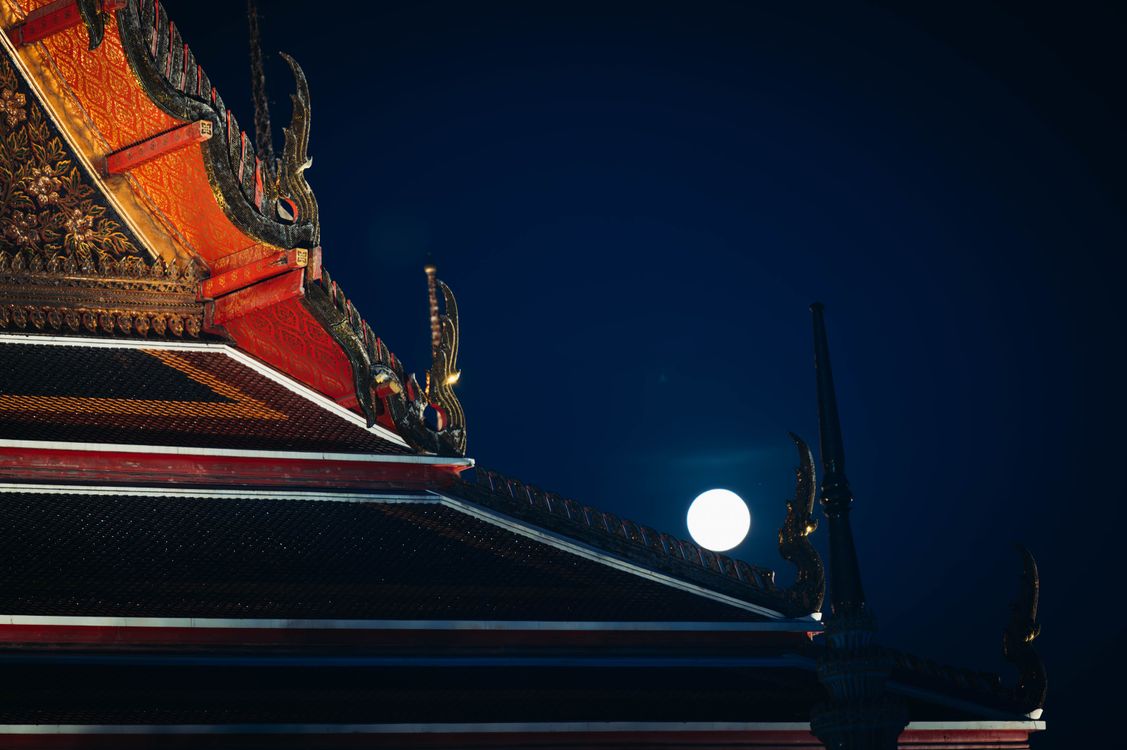 A Traditional Temple in Bangkok at Night · Free Stock Photo