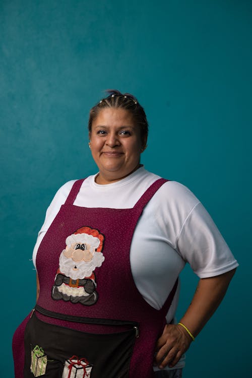 Woman in T-shirt and Apron