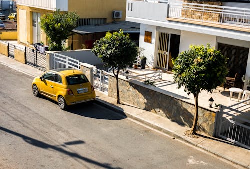 Voiture à Côté De L'arbre