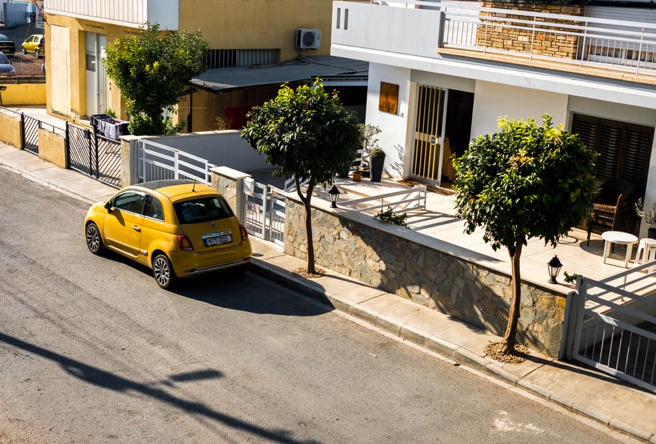 residential driveway gate car