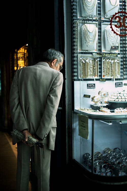 A Man at a Jewelry Store 