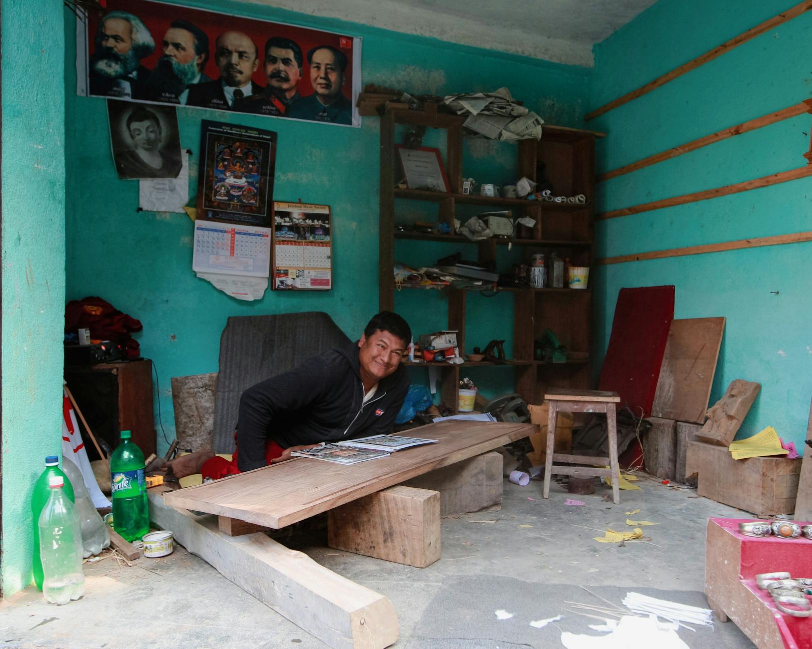 Wall Calendar In A Garage Setting