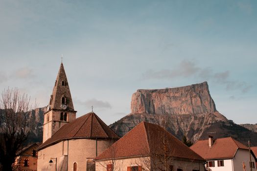 Village Under the Mont Aiguille