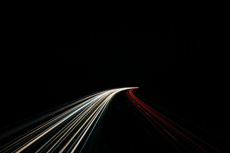 Night light trails by Markus Spiske on Pexels
