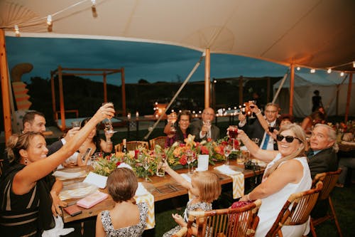 People Sitting Beside Table