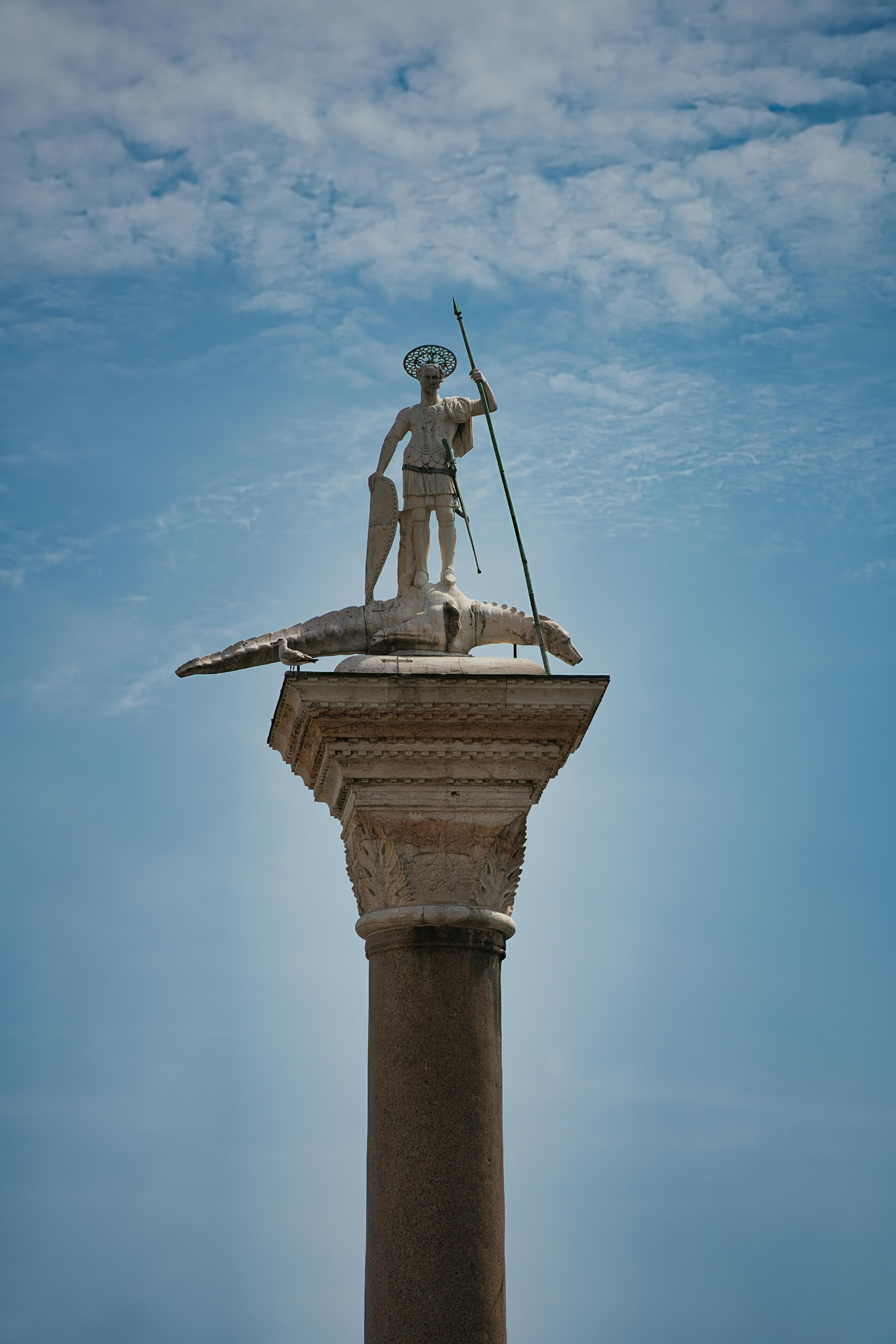 column of saint theodore venice italy