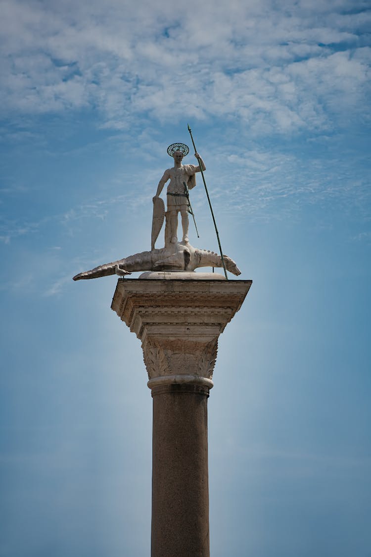 Column Of Saint Theodore, Venice, Italy 