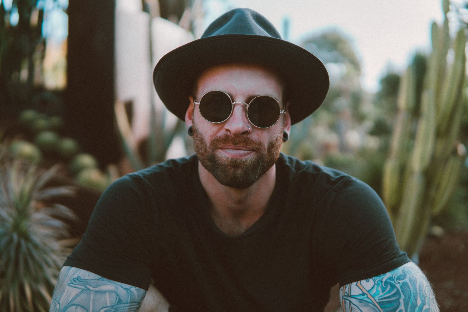 Male model wearing understated everyday menswear