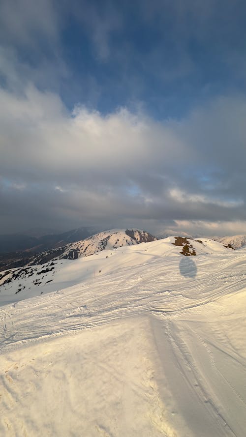 Landscape from a Snowcapped Rocky Mountain