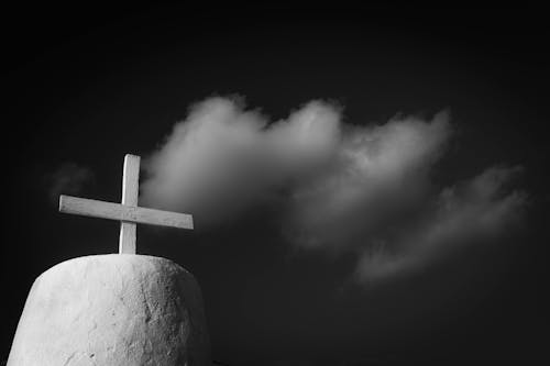 Imagine de stoc gratuită din alb-negru, biserică, cer