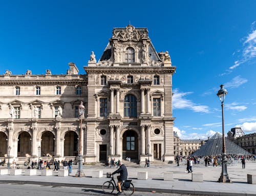 Traditional Tenement in Sunlight in Paris 