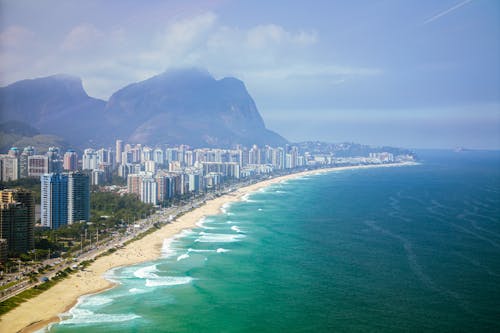 Photo of the Barra da Tijuca Beach in Rio de Janeiro, Brazil