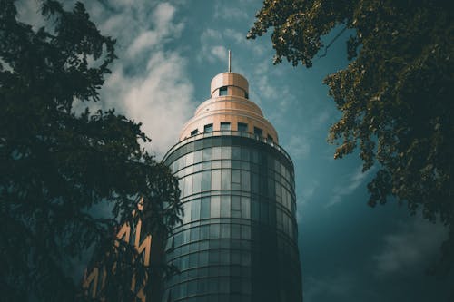 Low Angle Shot of the Ramada Plaza Hotel in Voronezh, Russia