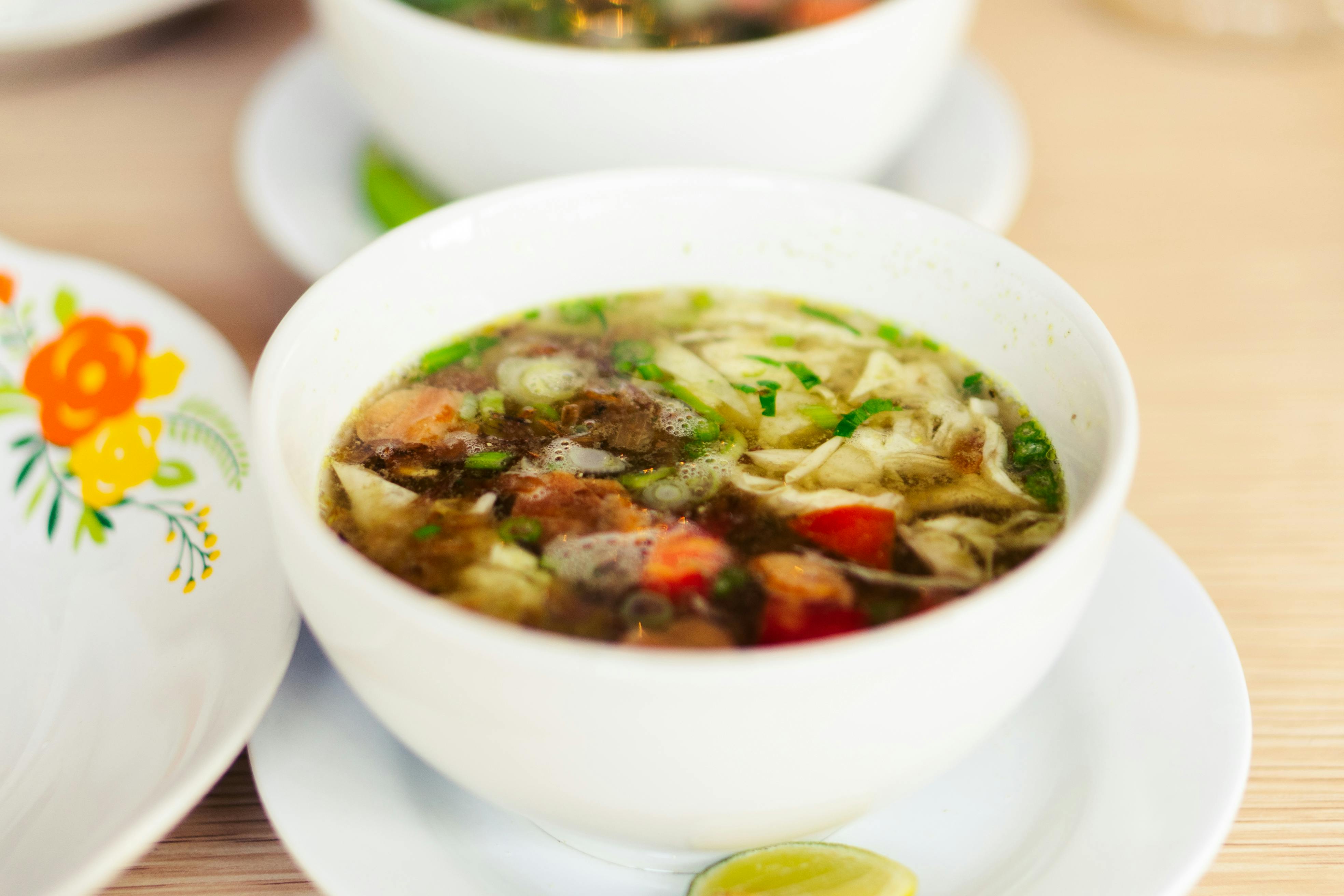 Minestrone Soup with Noodles · Free Stock Photo