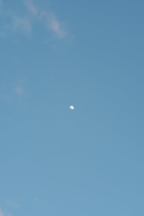 Kostenloses Stock Foto zu astronomie, blauer himmel, erstes viertel