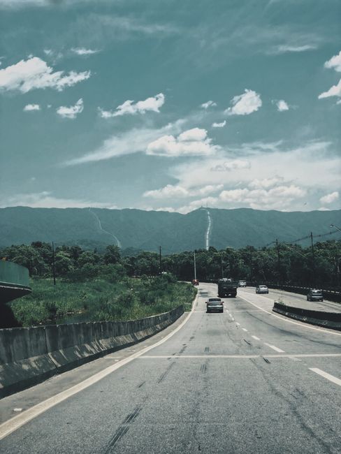 cars on highway holiday traffic