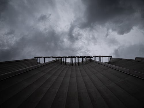 Overcast over Facade Building