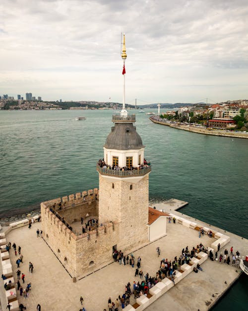 boğaz, deniz feneri, deniz kıyısı içeren Ücretsiz stok fotoğraf