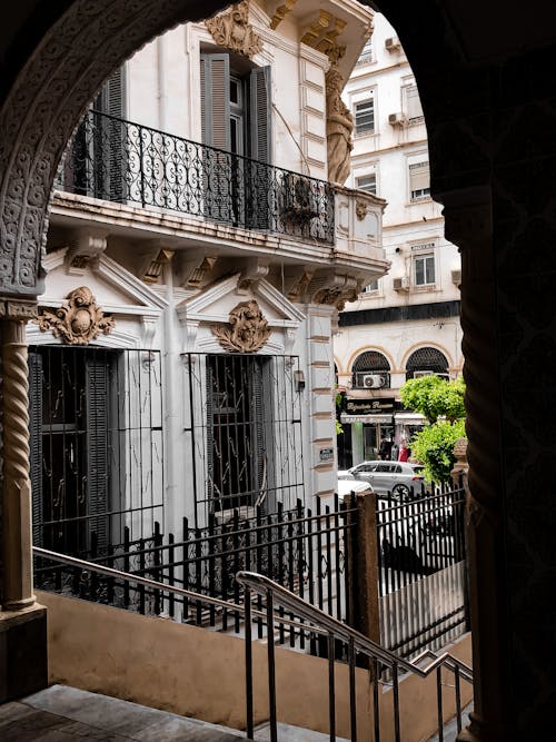 Ornamented Building with Balcony