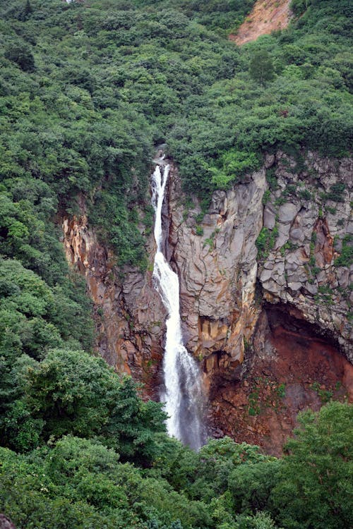 Foto d'estoc gratuïta de arbres, cascada, cascada de zao naki