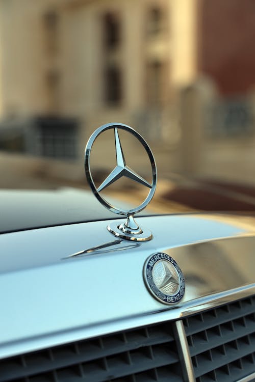 Logos of Mercedes Benz