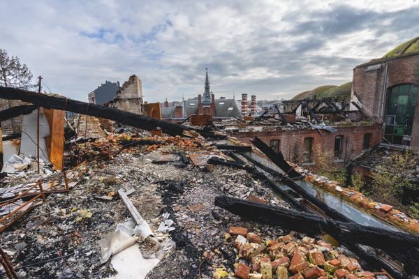 Rubble of destroyed buildings — photo by Sonny Vermeer on Pexels