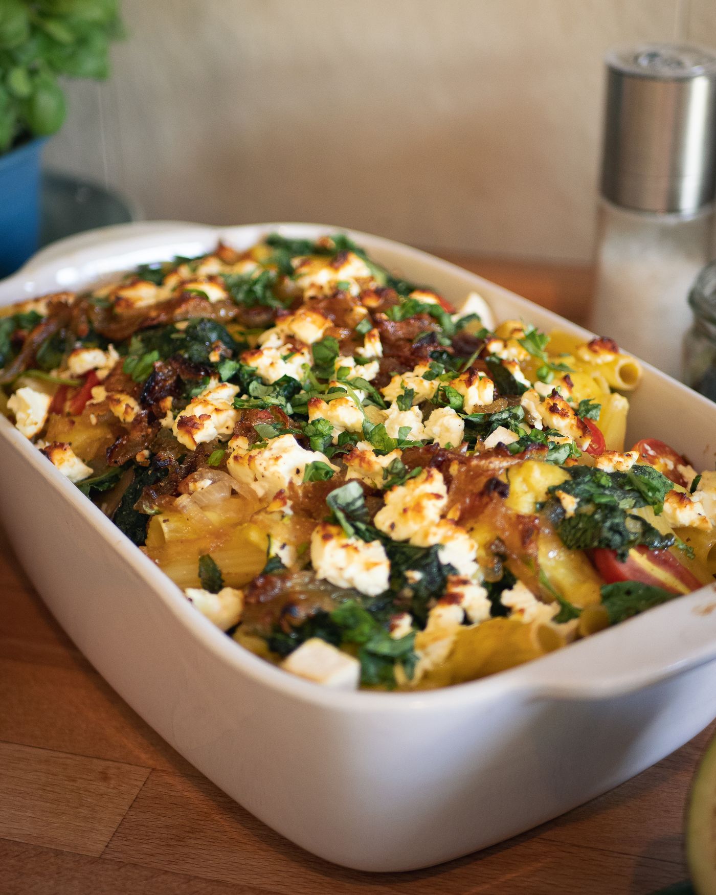 Representative photograph for White lamb ragu with rigatoni peas mint and ricotta