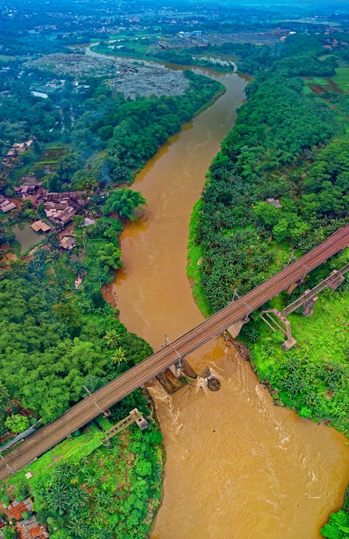 Aerial Photography Of Bridge