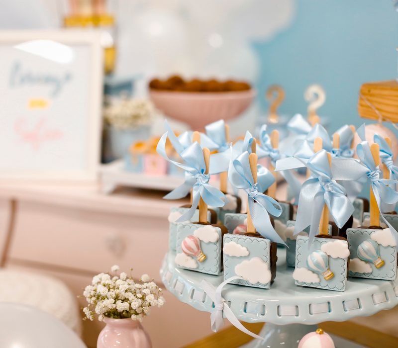 Anjali's blush and gold baby shower