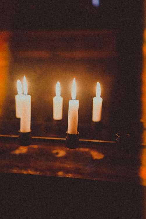 Close up of Wax Candles