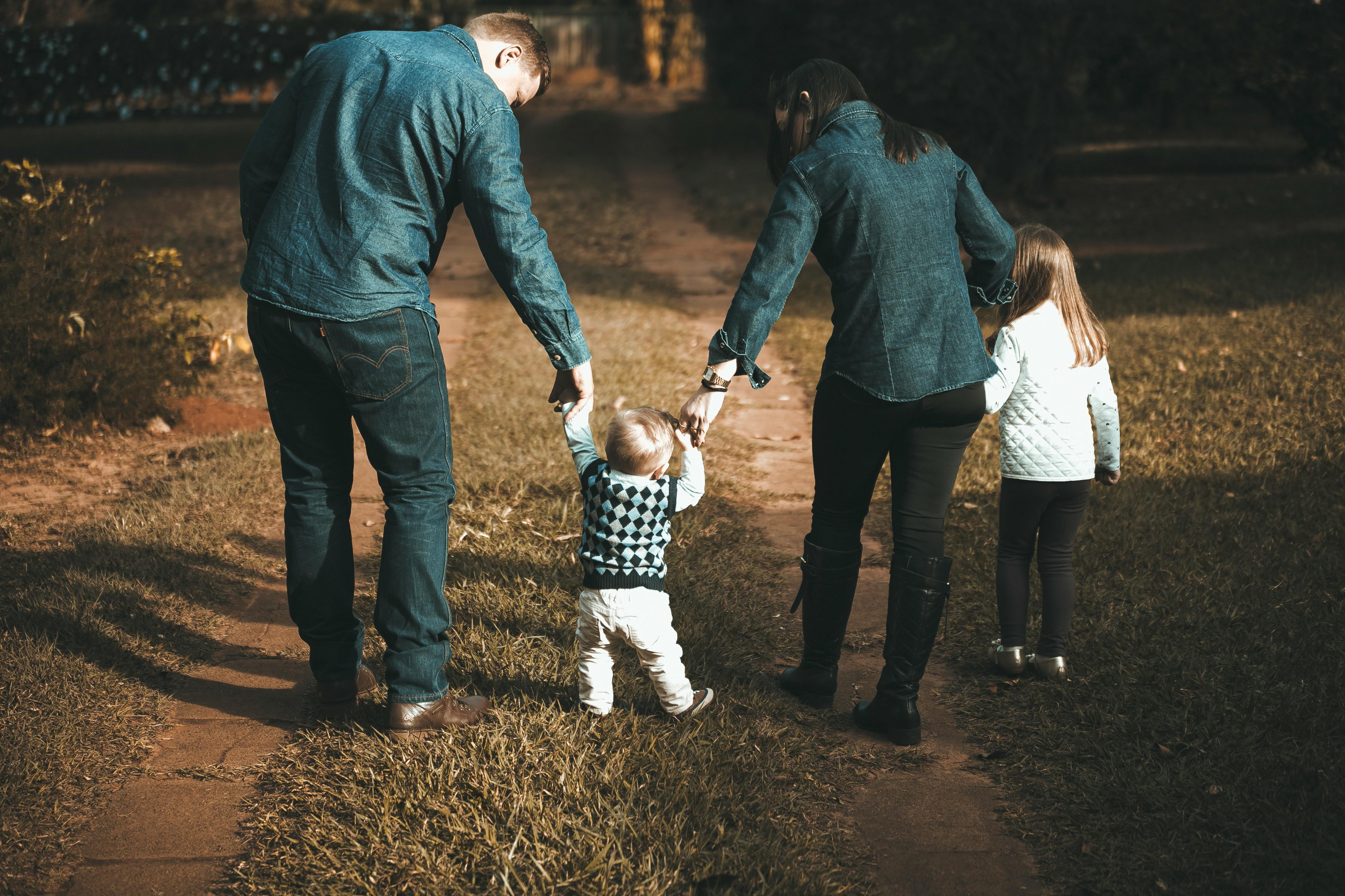 family holding hands