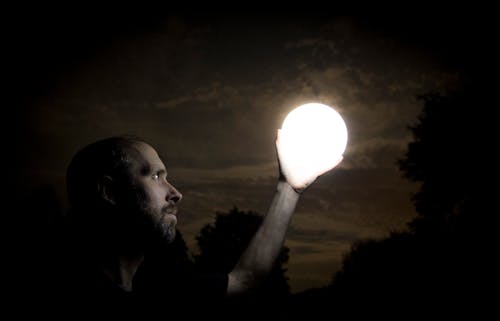 Free stock photo of cloud, full moon, handle