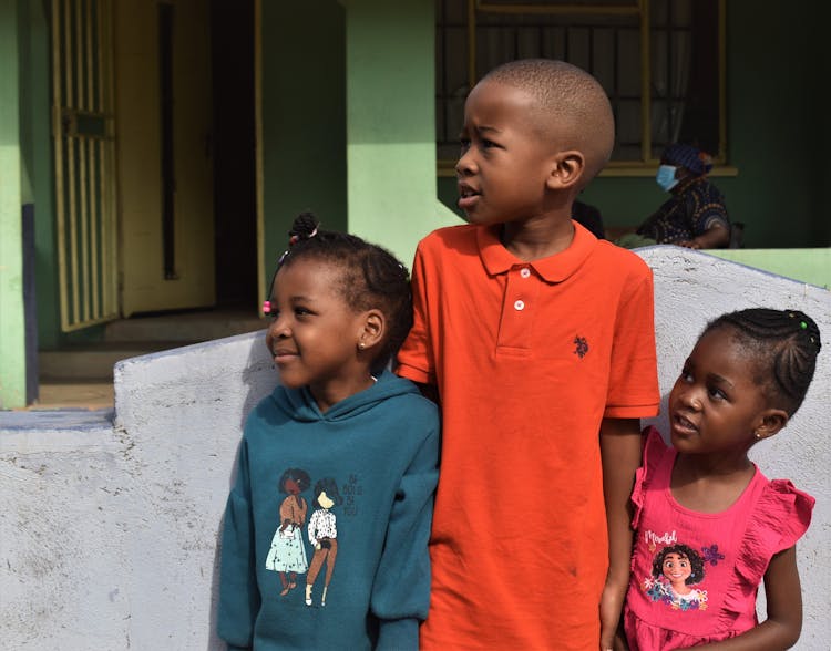 Boy And Girls In Village