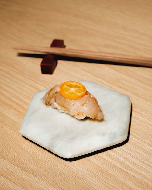 Immagine gratuita di arancia, cucina giapponese, fetta