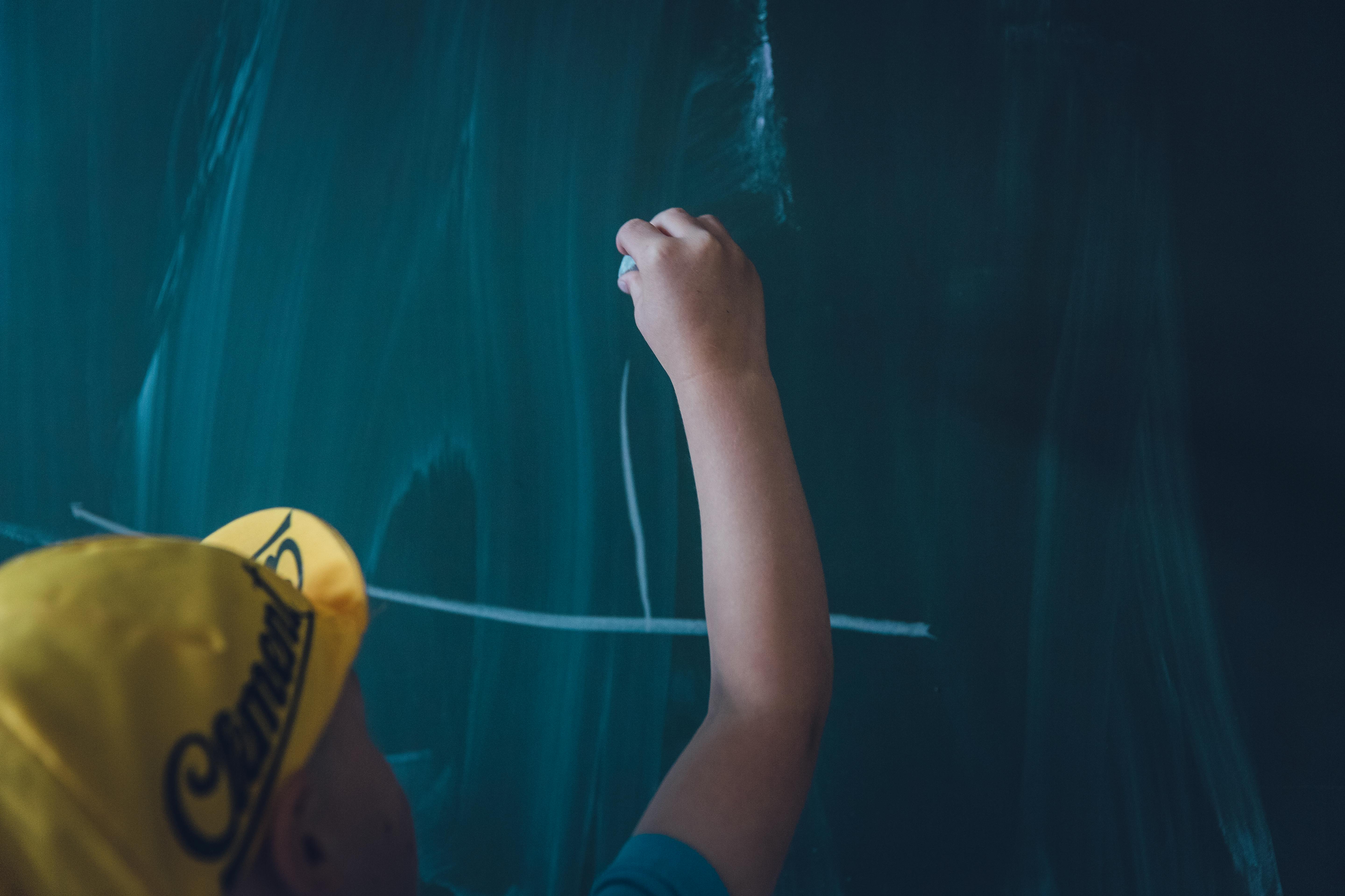 Free stock photo of chalk, chalk board, child