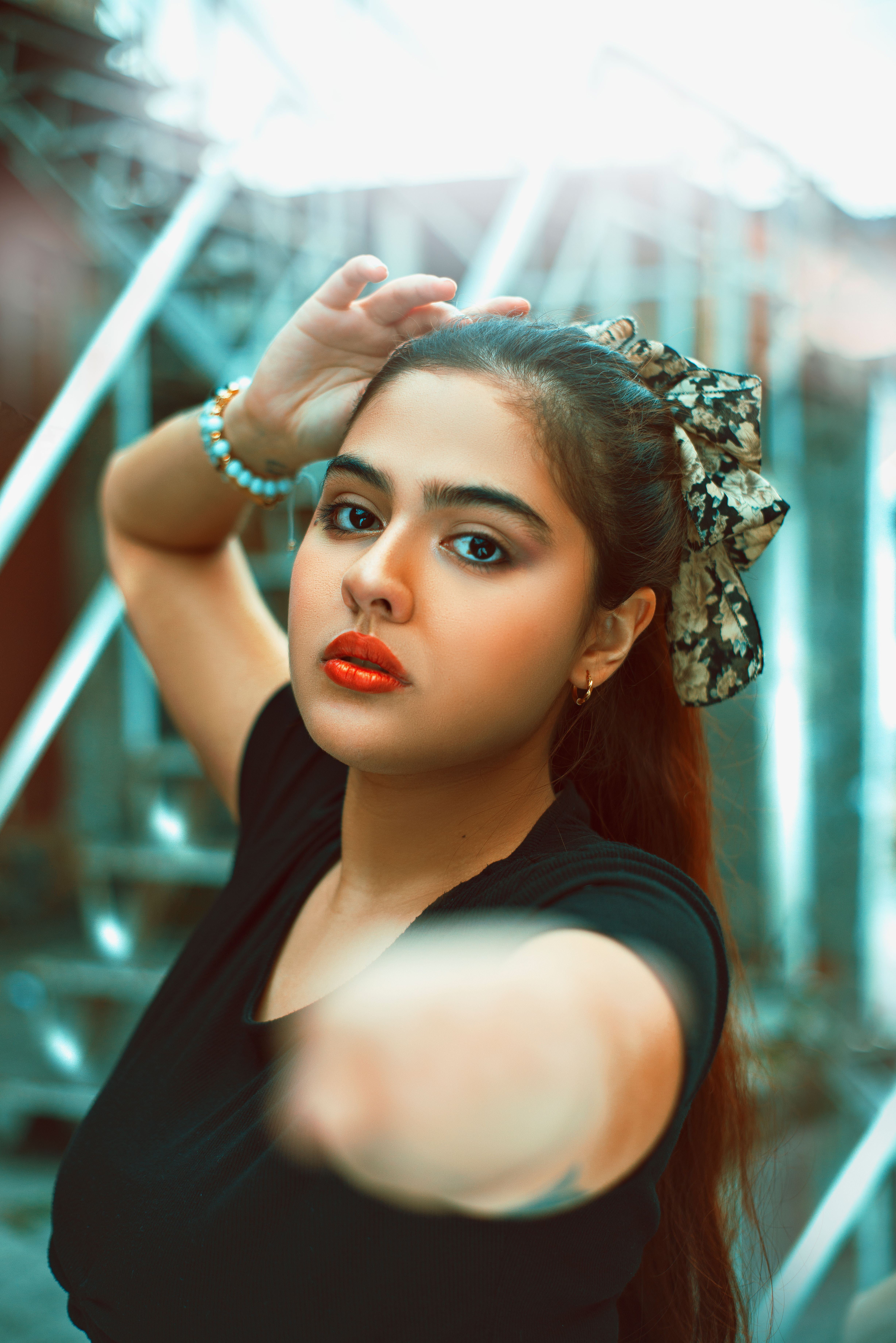 Portrait of Woman with Ribbon · Free Stock Photo