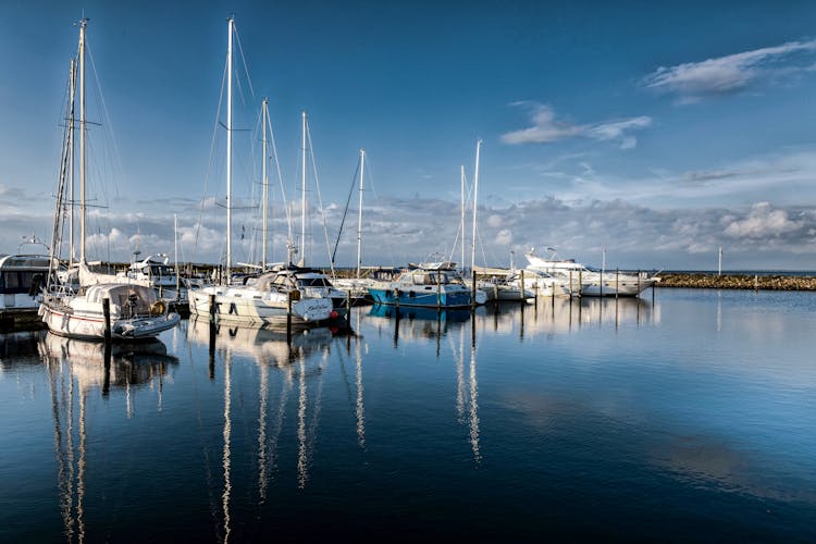 Sailboats In Marina In Denmark