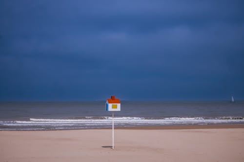 Box on Post on Beach